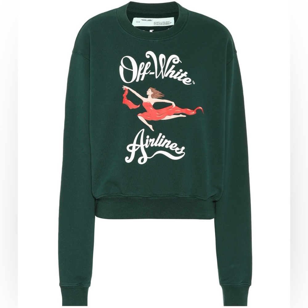 Off-White c/o Virgil Abloh Women's Green Off Airlines